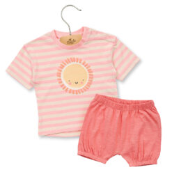 Completino sole righe rosa pe 26